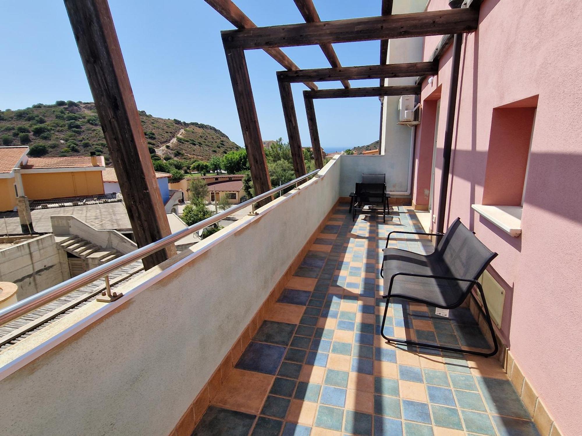 Oasi Blu Monolocale Vista Mare Apartment Nebida ภายนอก รูปภาพ
